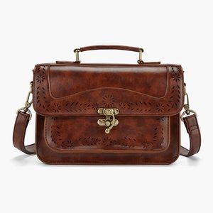 Ecosusi Women's Perforated Messenger Bag